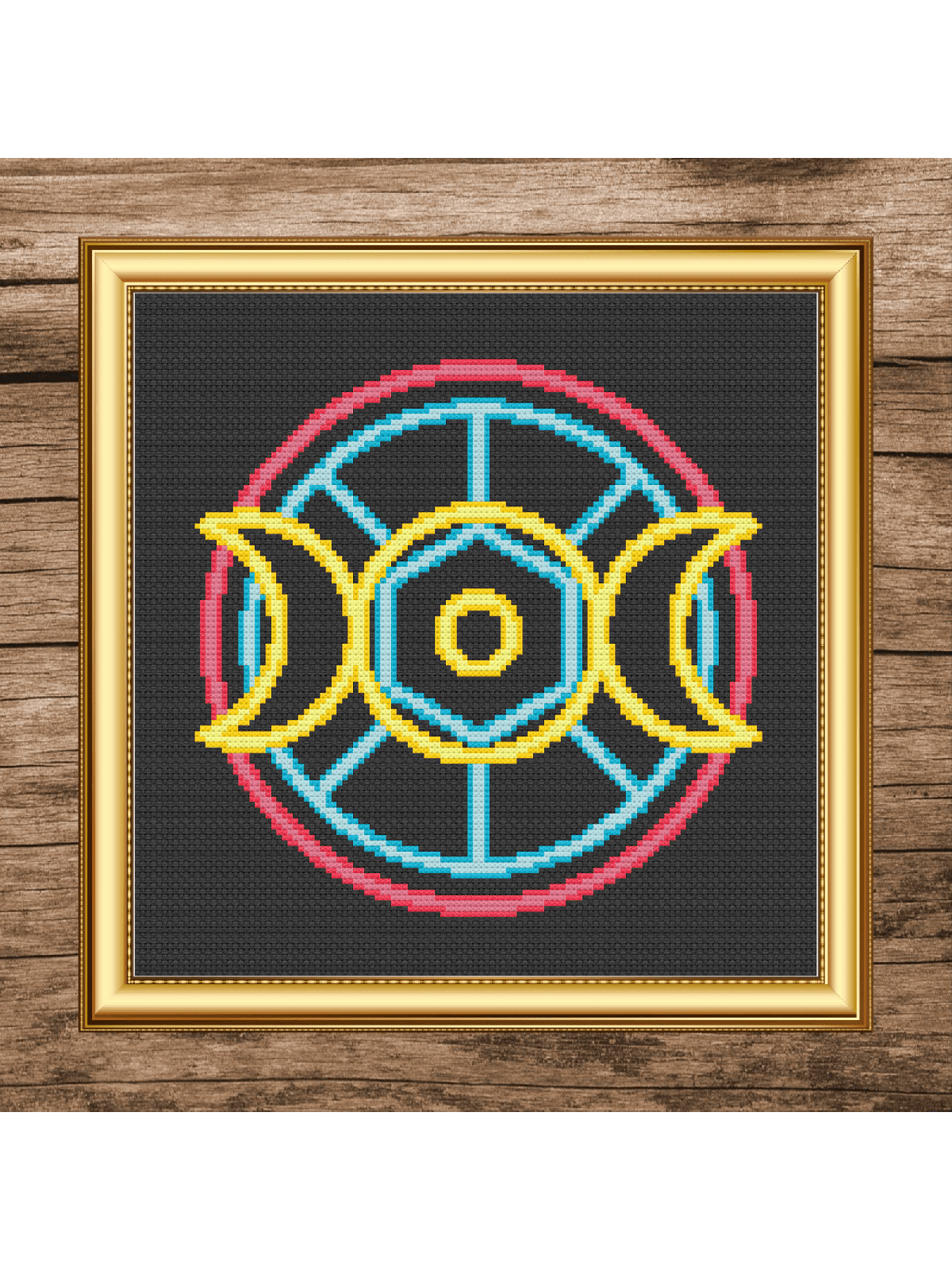Neon Triple Moon
